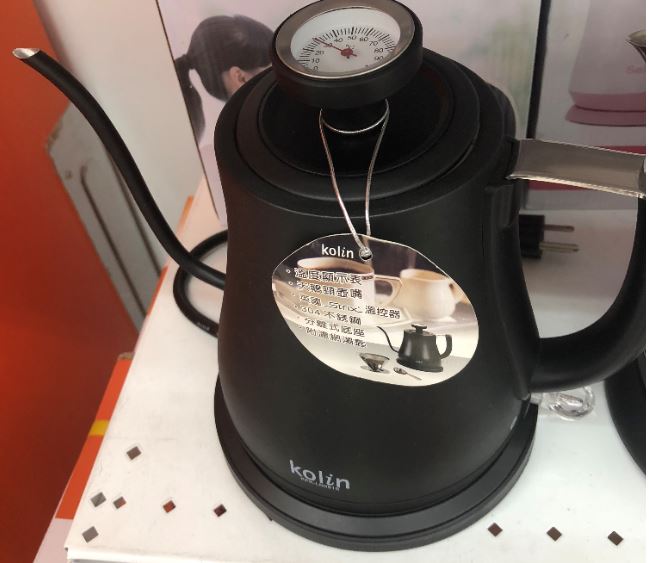 美琪 快煮壺 Kolin歌林溫度顯示咖啡手沖細口快煮壺