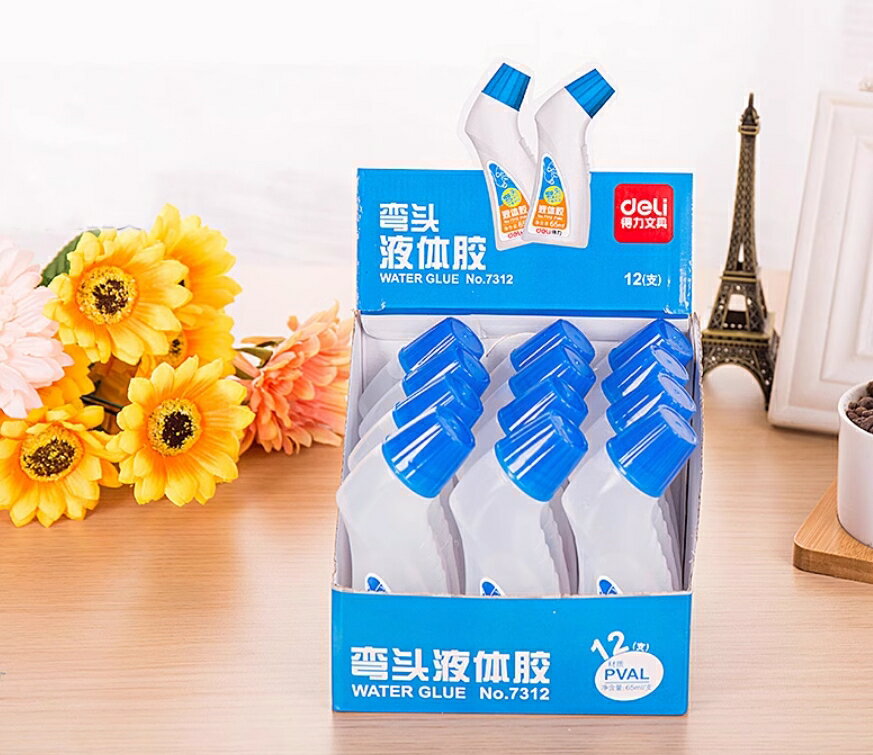 ✨臺灣現貨 得力7312膠水 彎頭膠水 優質膠水 辦公用品 文具 #丹丹悅生活