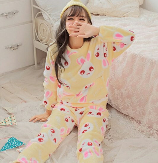 法蘭絨睡衣 居家服 珊瑚絨睡衣 睡衣套裝 水貂絨睡衣 櫻桃嚴選 多款多色 保暖睡衣 法蘭絨居家服 保暖居家服 3