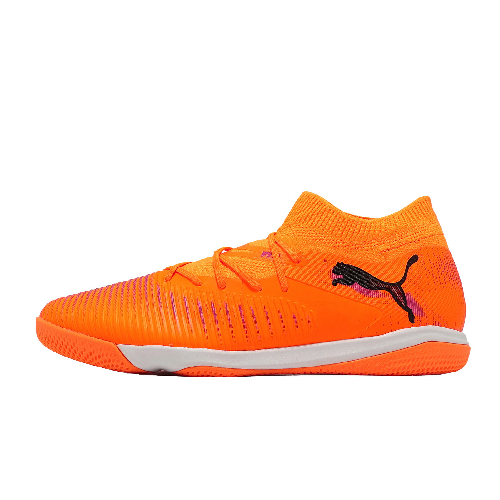 Puma 足球鞋 Future 8 Match IT 男鞋 橘 針織 穩定 室內運動 108598-03