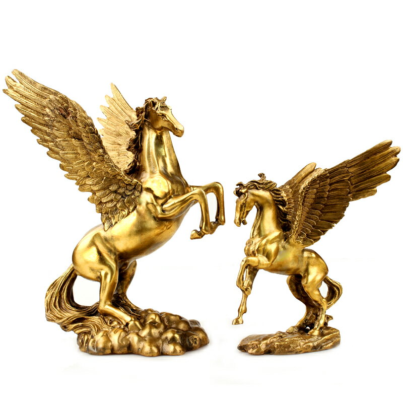 銅馬擺件馬上有錢馬上贏馬上發財辦公室家居生肖馬擺設小銅馬 2