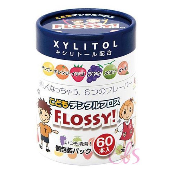 【領券滿額折100】 日本 AKACHAN 阿卡將 Flossy 兒童彩色水果味牙線棒7入組(420支)