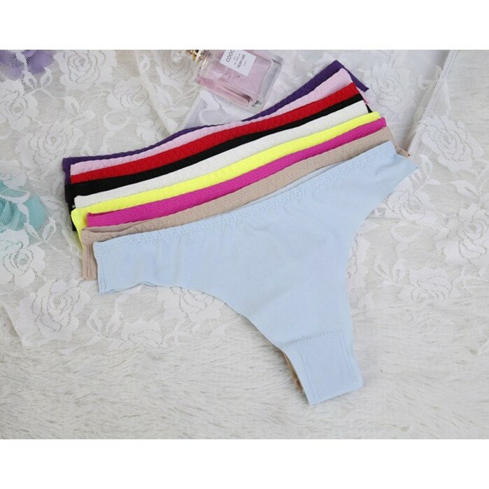 加大尺碼 丁字褲 加大丁 低腰一片式 冰絲無痕 冰絲T字褲 冰絲內褲 買10送1~新款丁 5