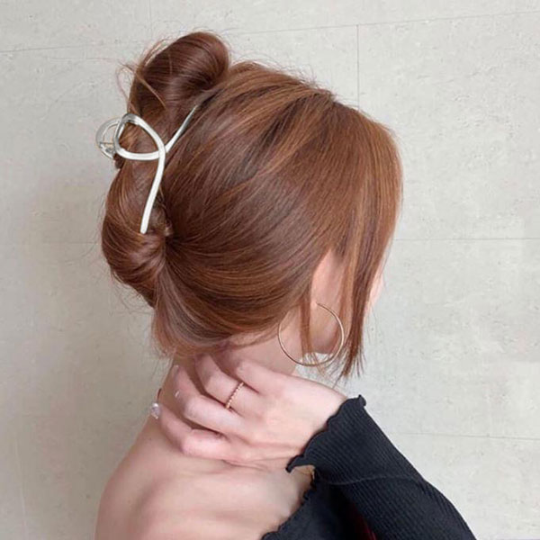 ANNAS 正韓 爆款 金屬 鯊魚夾 抓夾 髮夾 大號 金色 銀色 光澤 韓國 6