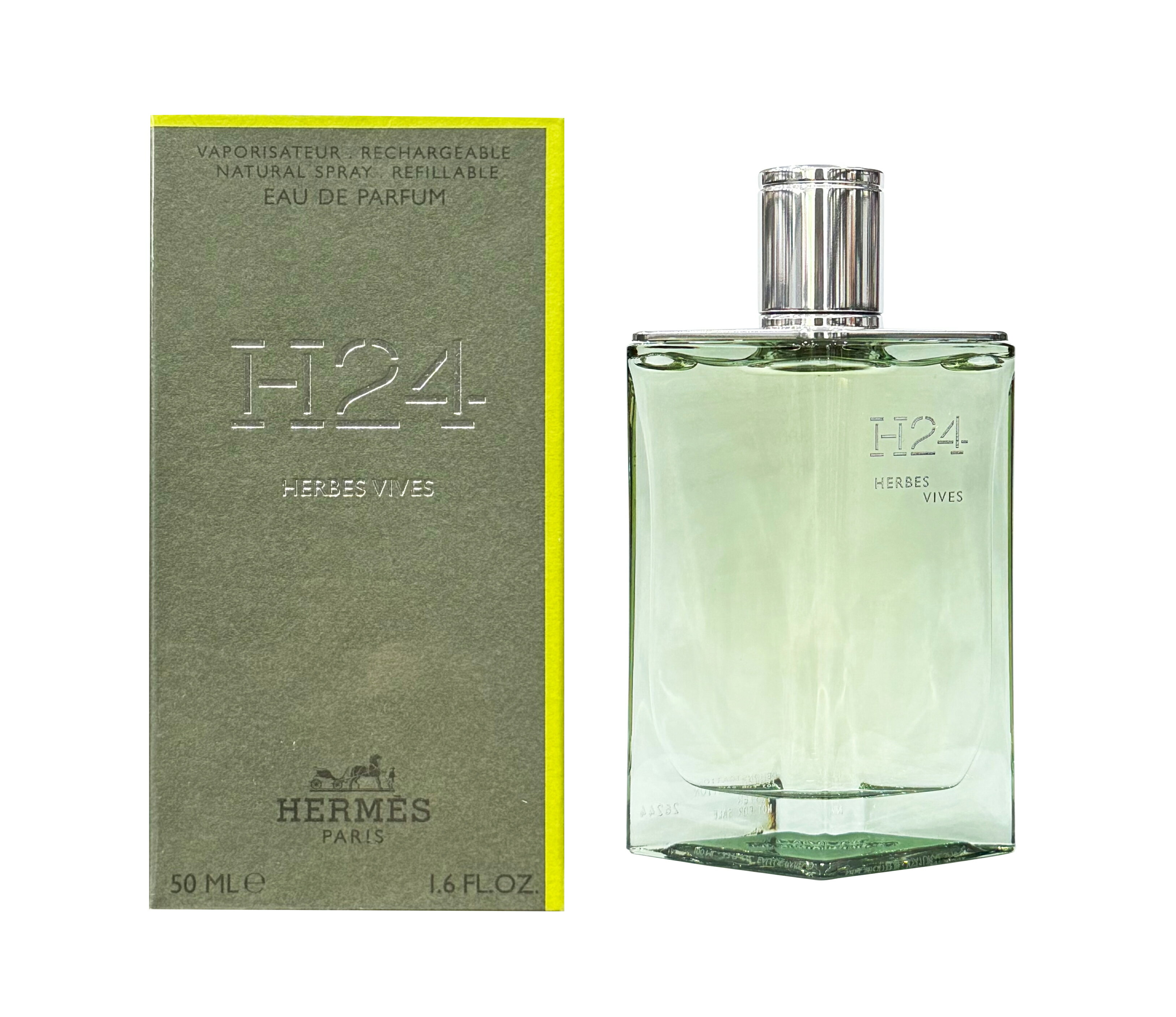 HERMES 愛馬仕 H24 HERBES VIVES 綠動淡香精 50ml~優惠價:1800元｜岡山戀香水