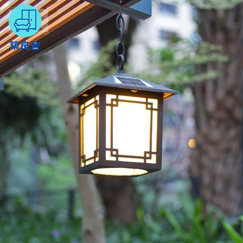 工廠直銷 戶外太陽能燈 庭院燈 戶外燈 仿古戶外太陽能葡萄架小吊燈走廊涼亭大門過道陽臺防水防銹LED特惠/全館免運 特價出 開立發票 售後保障z211