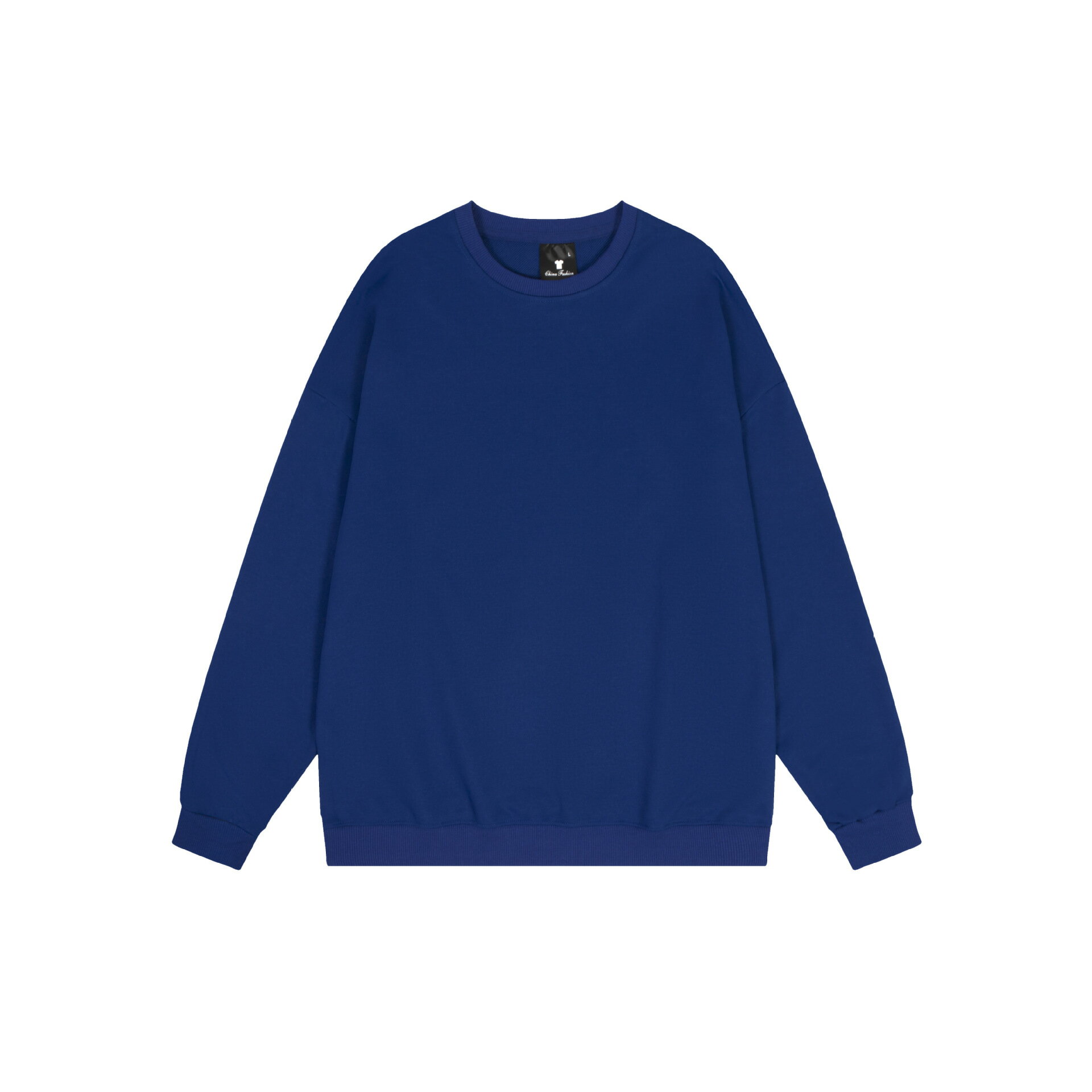 【喜挖】純色圓領斜紋T恤上衣全滌綸男女款長袖潮 0