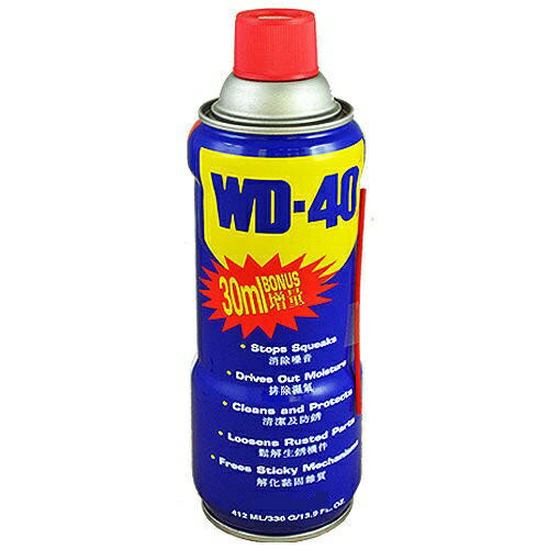 【台北益昌】《增量瓶 412ml》美國 USA 防鏽油 WD-40 防鏽 潤滑油 WD40 412ml