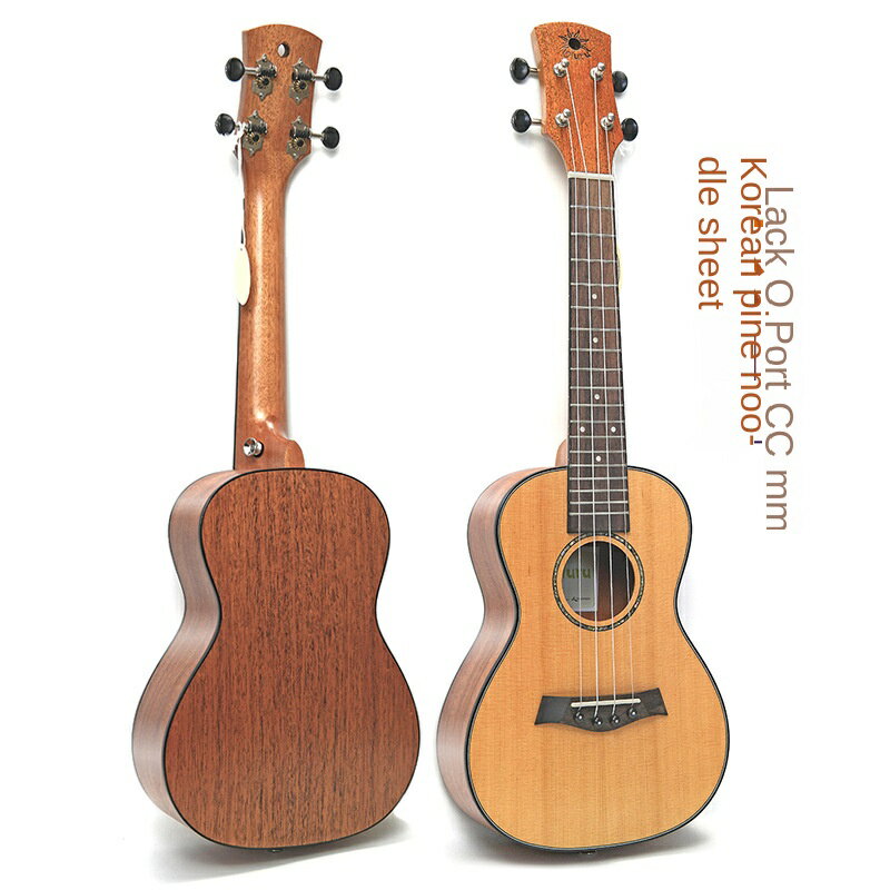 23寸紅松桃花心單板尤克里裡 實木ukulele烏克麗麗 夏威夷小吉他