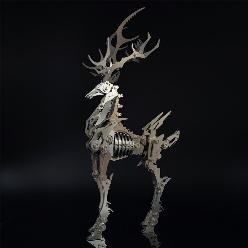 鋼魔獸蝎子王3D立體金屬拼裝模型夢麋獨角獸狼噴火龍兒童益智拼圖 2