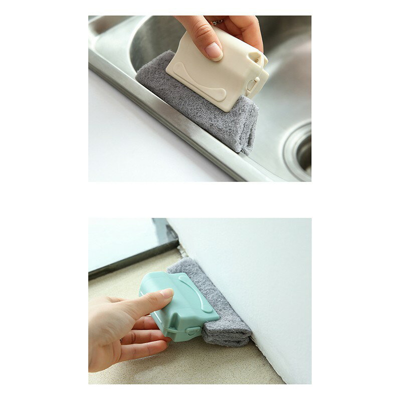 窗戶溝槽清潔刷【C011】台灣出貨 居家  可替換刷頭 縫隙清潔刷 海綿刷 角落清潔 縫隙刷洗 死角小縫 窗台窗溝 2