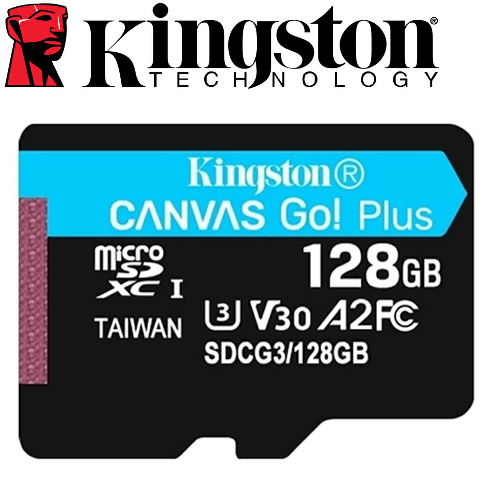 Kingston 金士頓 128GB microSDXC TF UHS-I U3 V30 A2 記憶卡 SDCG3/128GB