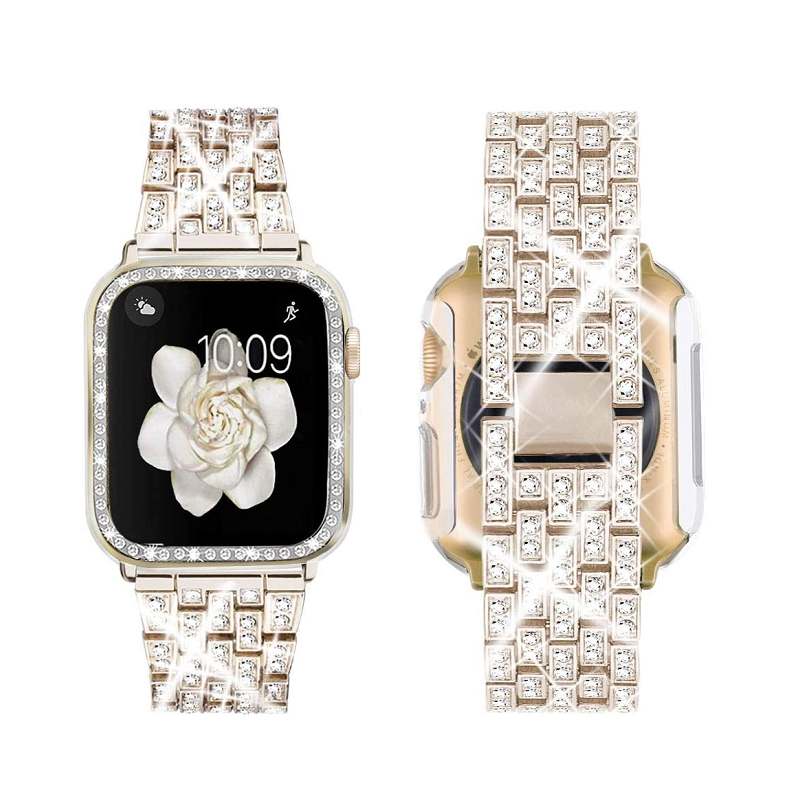 Supoix 錶帶 42mm ewelry Bling Diamond 適用 Apple Watch Series 5/4/3/2/1 多色 [9美國直購]