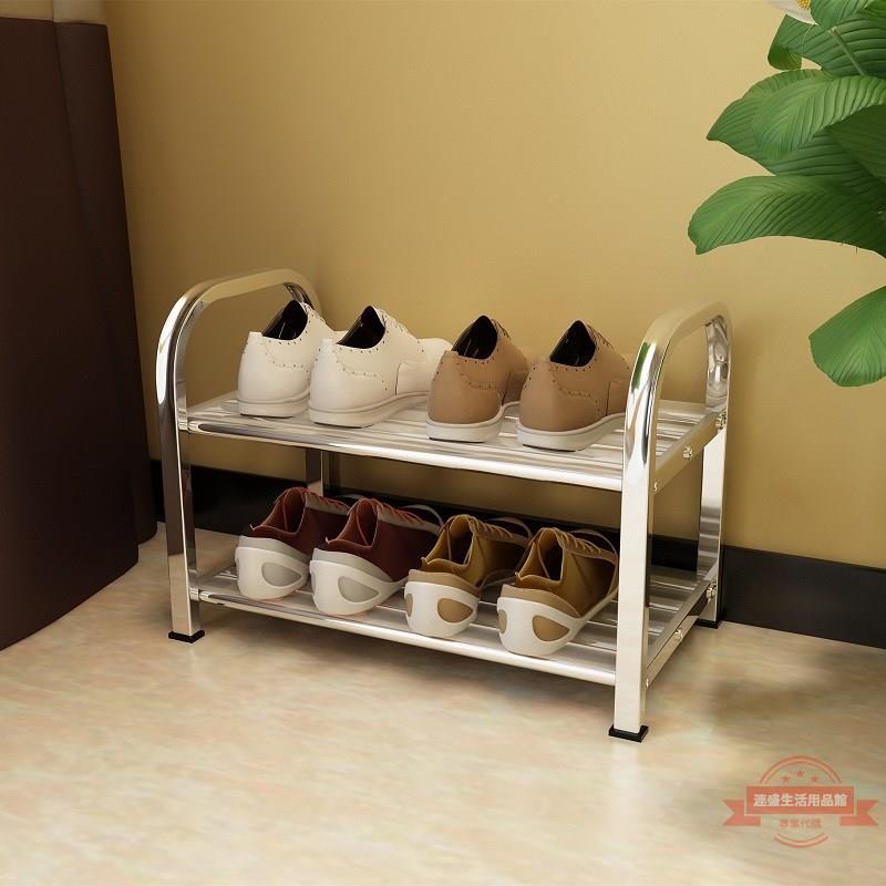 鞋架簡易多層家用加厚加固防塵經濟型防塵不銹鋼收納布套鞋柜置物