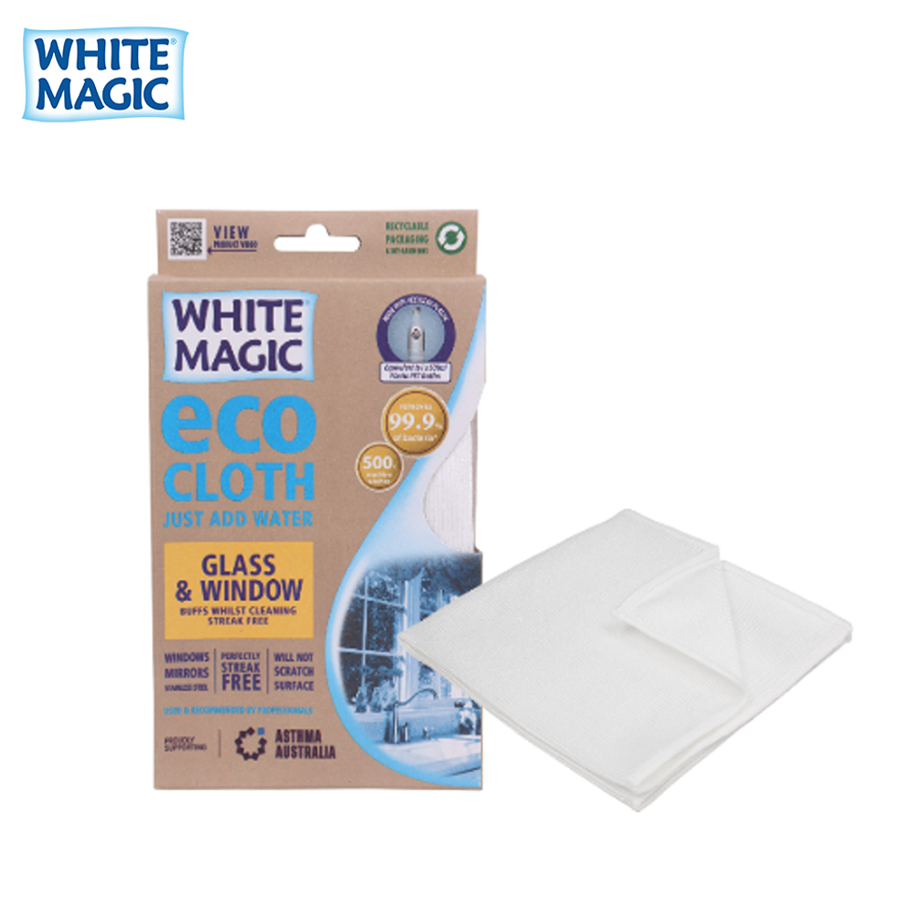 【White Magic】環保纖維布-窗戶和玻璃專用(白色)