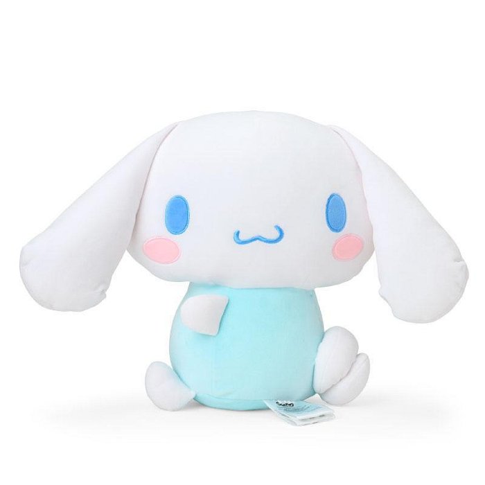 【震撼精品百貨】大耳狗 Cinnamoroll~日本三麗鷗Sanrio 大耳狗絨毛玩偶安全帶靠墊-側坐款*53420