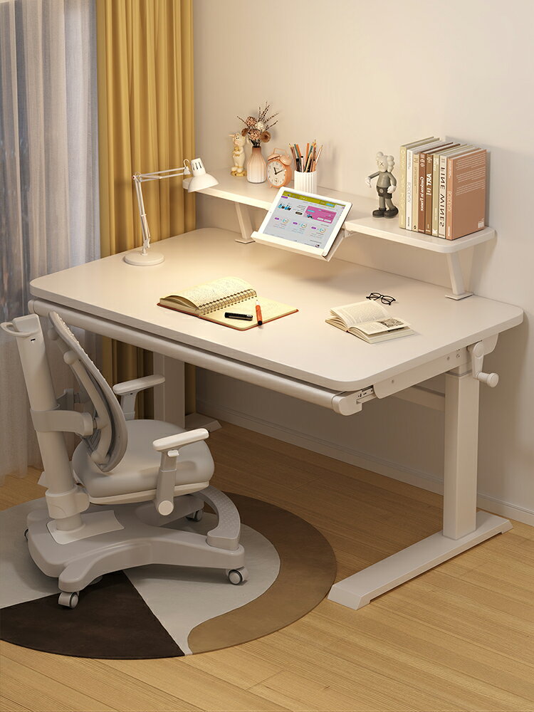學習桌可升降調節簡易書桌小學生課桌椅套裝家用臥室寫字桌子