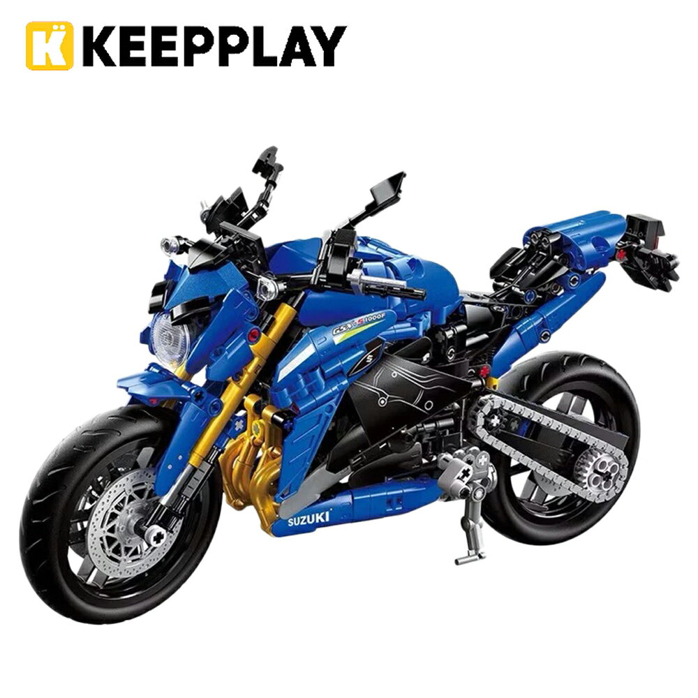 【正版授權】KEEPPLAY 積木模型 1：6 鈴木機車 GSX-S1000 1017片 模型 益智玩具 玩具 SUZUKI 機車 - 322656