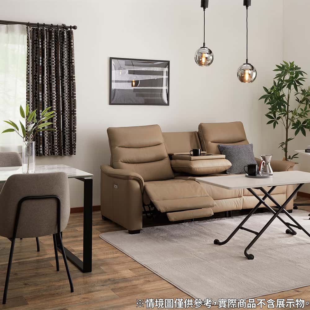 ◎3人用電動可躺式沙發 電動沙發 N-BELIEVA 3 半皮 MO NITORI宜得利家居 8