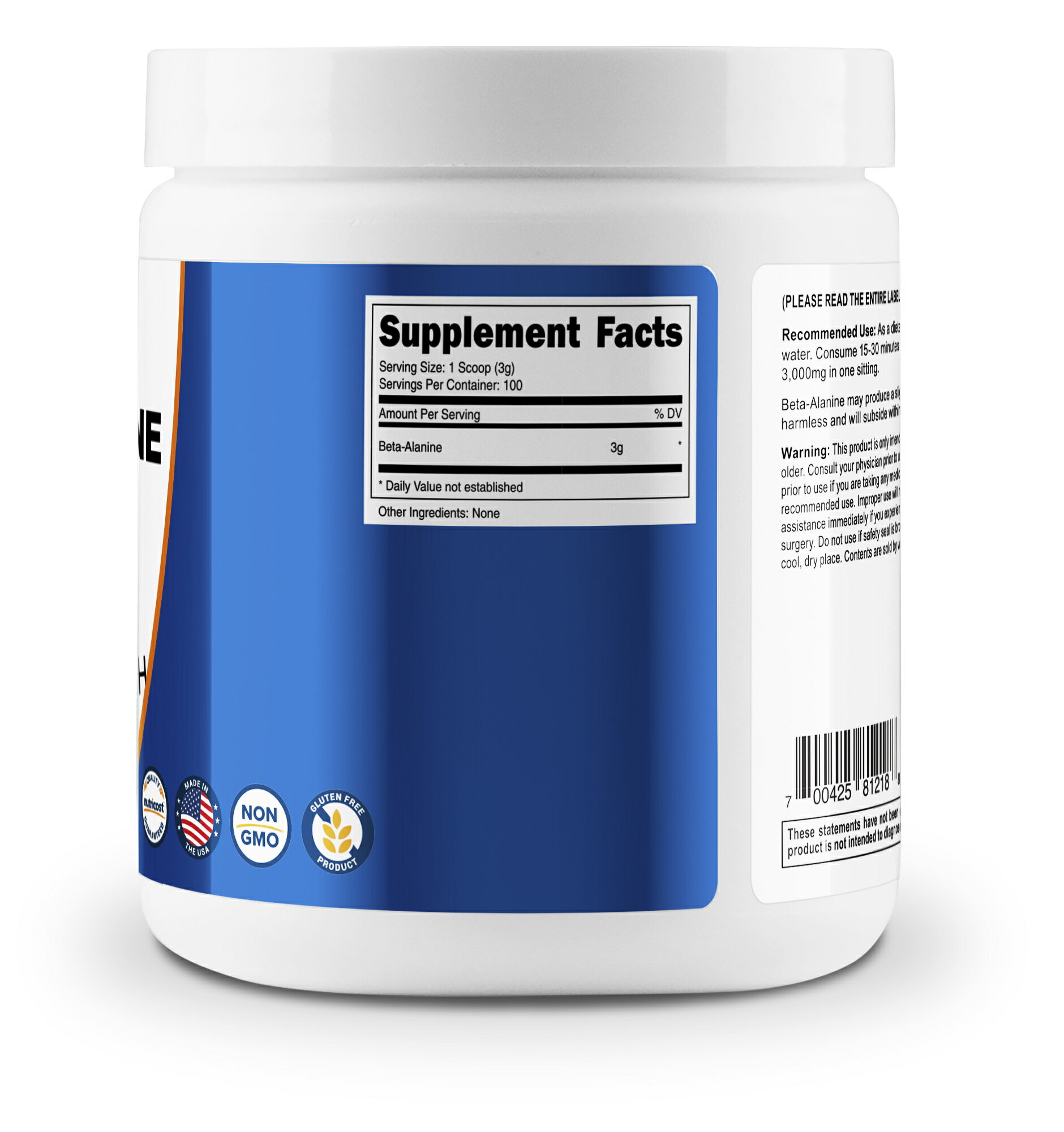 eSupplements: Nutricost Beta Alanine Powder 300 Grams - Pure Beta ...