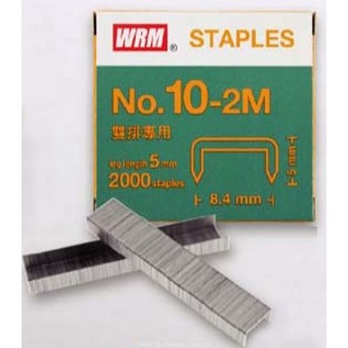 利百代 WRM-10-2M 雙排專用釘書針 訂書針 (1小盒)
