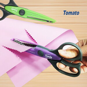 【文具通】Tomato 萬事捷 創意 花邊 鋸齒 造型 剪刀 TS18001-6 E2040568