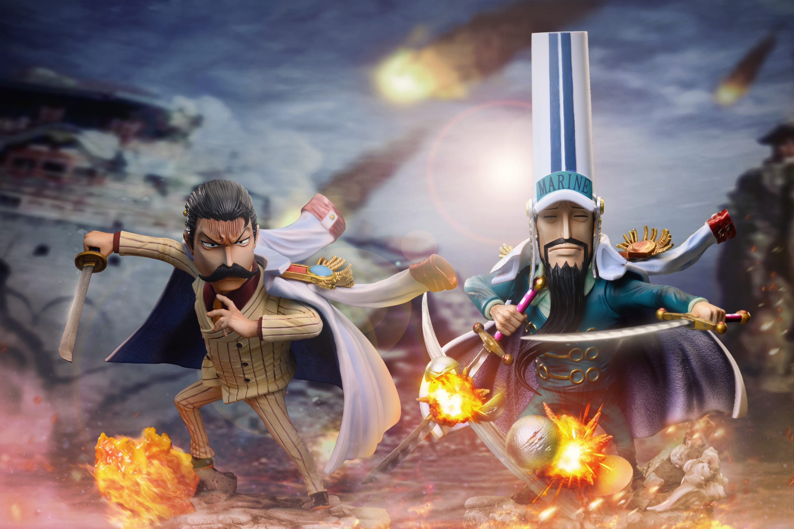 G5海軍中將 鬼蜘蛛鼴鼠史鐵雷斯斯托洛貝里海賊王GK雕像手辦模型 3