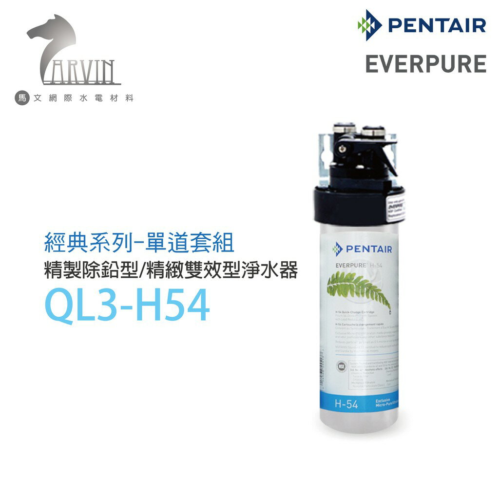《EVERPURE》QL3-H54 精製除鉛型/精製雙效型淨水器
