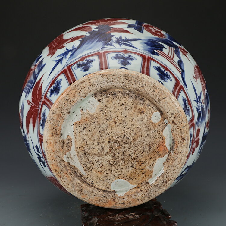 元青花釉里紅三顧茅廬大罐仿古瓷器古董真品古玩收藏| 協貿國際日用品