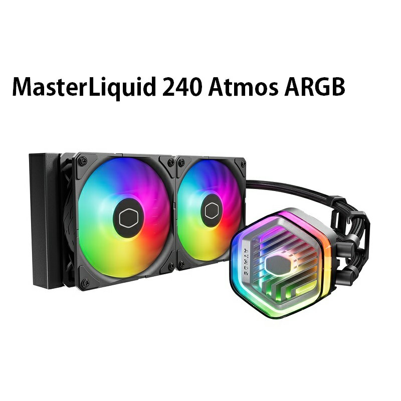 【享最高折300】酷碼 MasterLiquid 240 Atmos ARGB一體式水冷/MLX-D24M-A25PZ-R1