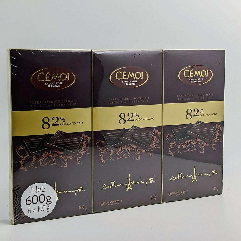 [COSCO代購4] 促銷至6月7日 D133667 CEMOI 82% 黑巧克力 100公克 X 6入