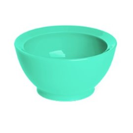 美國 Calibowl 專利防漏防滑幼兒學習碗(單入無蓋) 8oz-藍綠色【紫貝殼】