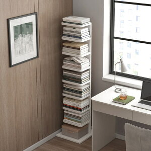 【新品上架】隱形 書架 落地 靠牆 客廳 置物架 簡易 網紅 書櫃 牆角 學生 小型 書本 收納櫃