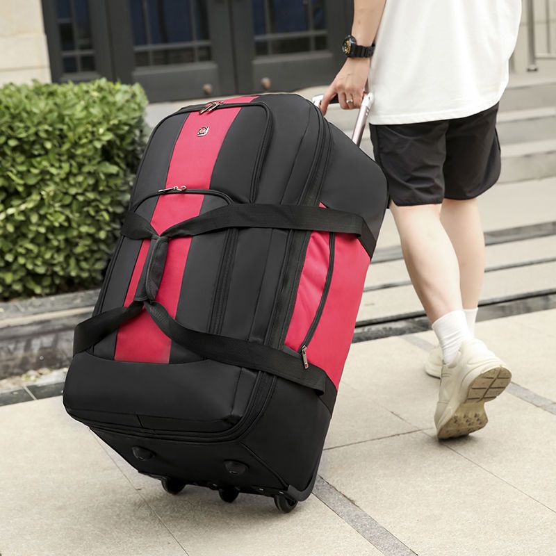 登機箱 行李箱 旅行袋 超大號拉桿包 男女托運包 特大容量可擴展打工搬家行李包 輪子旅行包