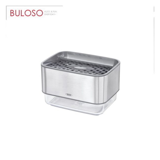 OXO 按壓式海綿給皂機 (不挑色 款)排水設計 快速乾燥 廚房用品 【A436070】【不囉唆】