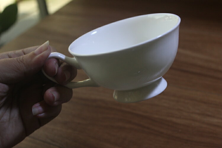 白色陶瓷咖啡杯 英國歐式花茶杯套裝 純白瓷辦公家用創意下午茶杯