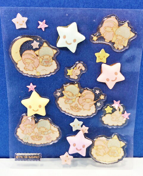 【震撼精品百貨】Little Twin Stars KiKi&LaLa 雙子星小天使 貼紙-雙星#66493 震撼日式精品百貨