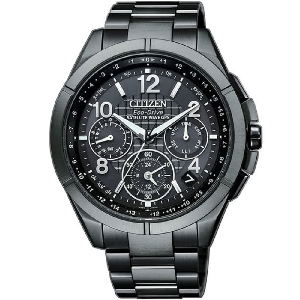 CITIZEN 星辰錶 GPS 系列 衛星鈦金計時腕錶(CC9075-52F)-43mm-黑面鈦帶【刷卡回饋 分期0利率】【APP下單點數4倍送】