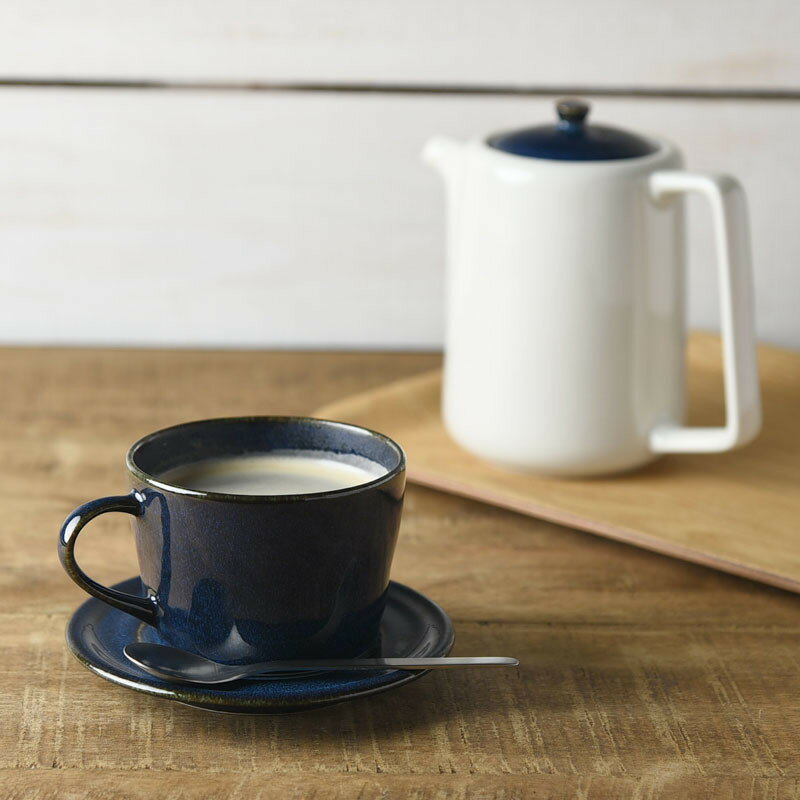 美濃燒 藍色咖啡杯 日本製 北欧ブルー ティーポット