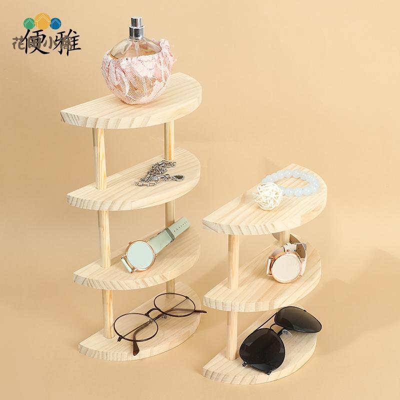 便雅創意半圓實木 首飾架飾品陳列架 眼鏡太陽鏡展示架 墨鏡陳列道具[PP0502003]