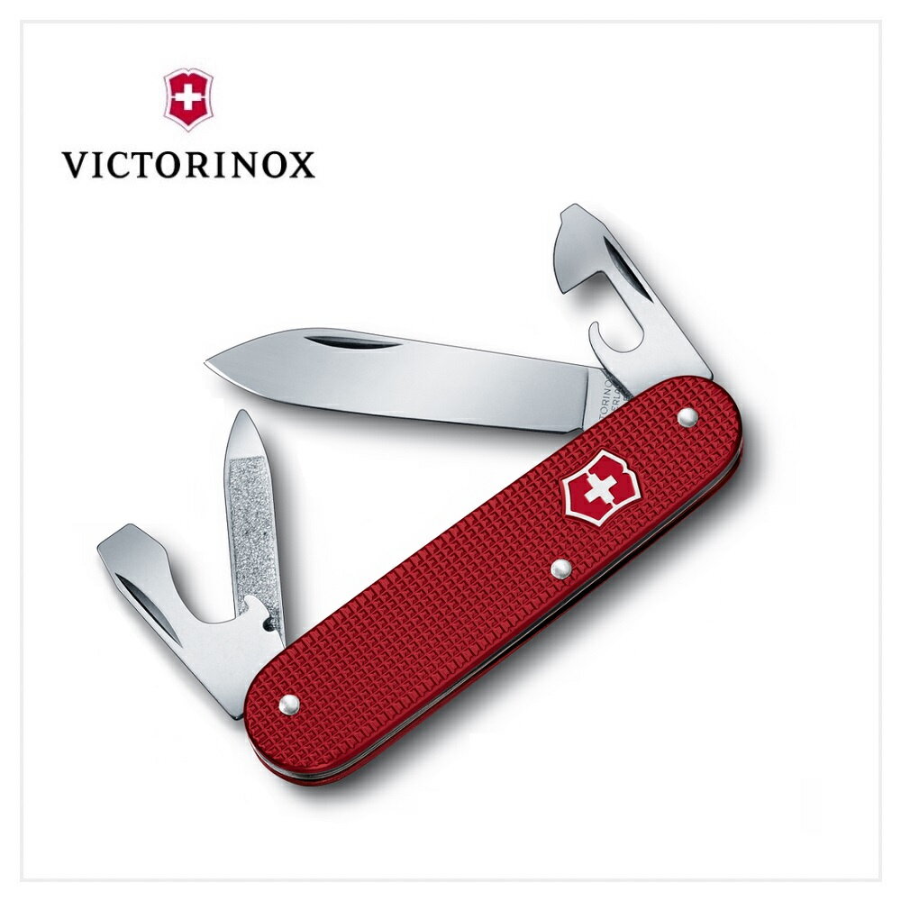 VICTORINOX 瑞士維氏 8用 瑞士刀 紅 附皮套 0.2600.L1221