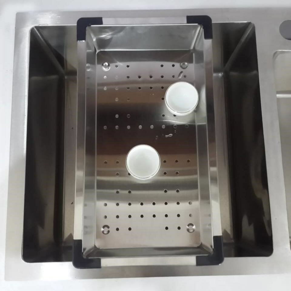 優惠大促銷~加厚洗水池瀝水籃水槽單槽雙槽瀝水盆廚房洗菜置物架不銹鋼瀝水籃 雙11全館免運