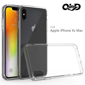 【愛瘋潮】99免運 QinD Apple iPhone Xs Max 雙料保護殼 高透光 PC+TPU 背殼 透明殼預購