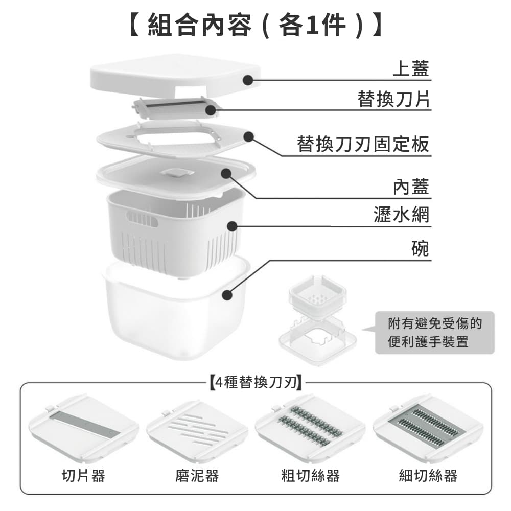 10種用途正方形食材處理器 KY025 NITORI宜得利家居 6
