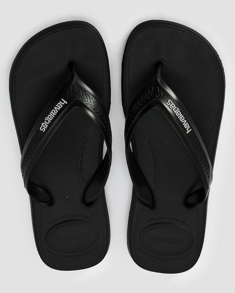 havaianas 哈瓦士 巴西人字拖 男款 Havaianas dual 氣墊黑 涼鞋 拖鞋 夾腳拖 海灘鞋＊夏日微風＊