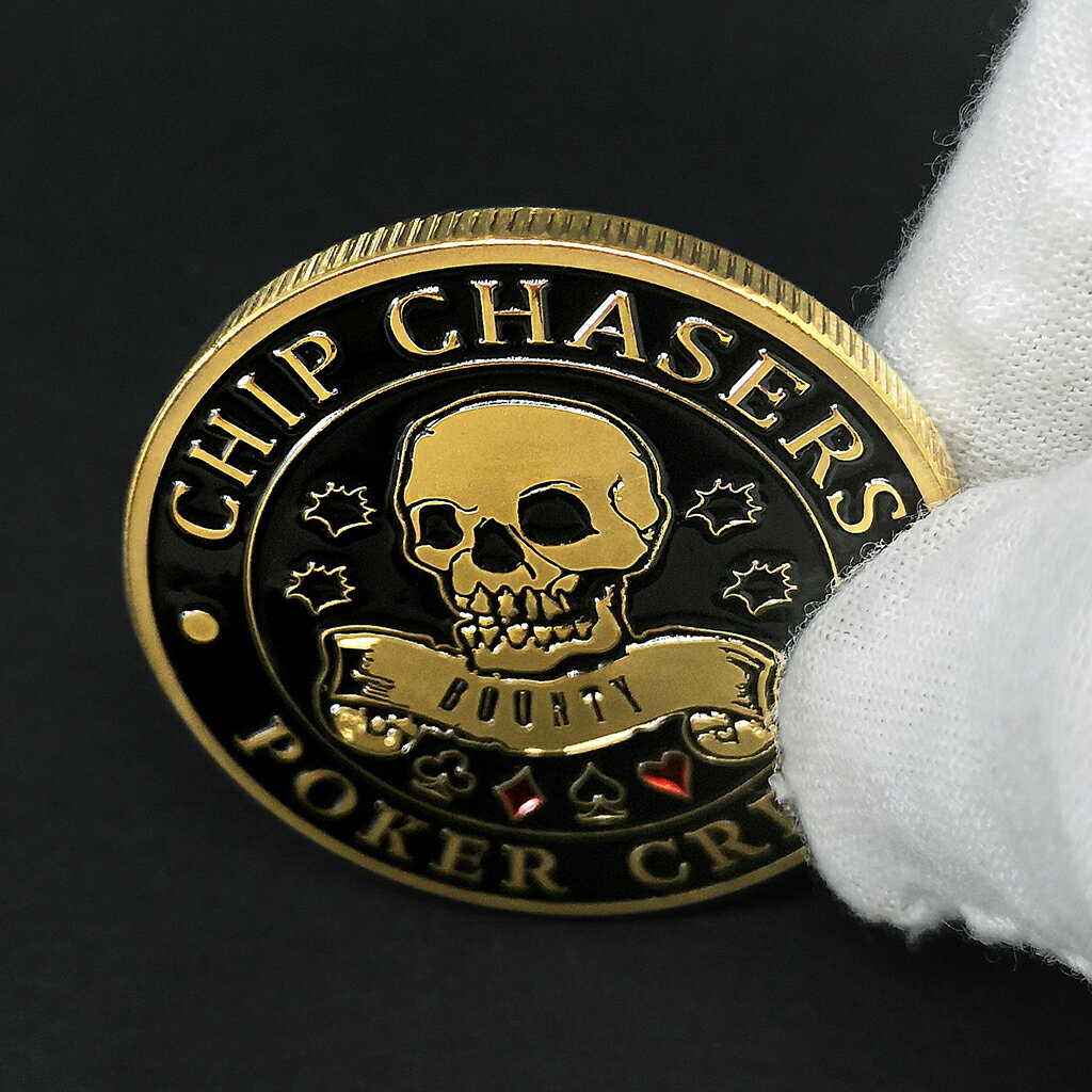 【籌碼獵人】撲克隊賞金硬幣金屬徽章 拉斯維加斯城籌碼紀念章 9