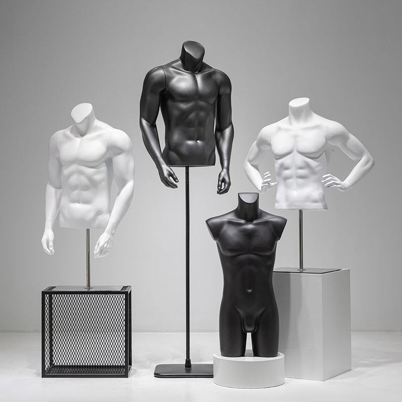 免運/開立發票 服裝模特 模特展示架 模特道具 男裝店半身模特道具男人臺模特架子服裝店全身假人體內衣展示架 快速出貨