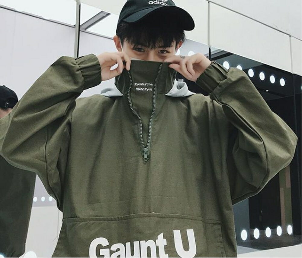 情侶衛衣 衛衣男士連帽韓版潮流寬鬆加絨加厚情侶外套裝 瑪麗蘇