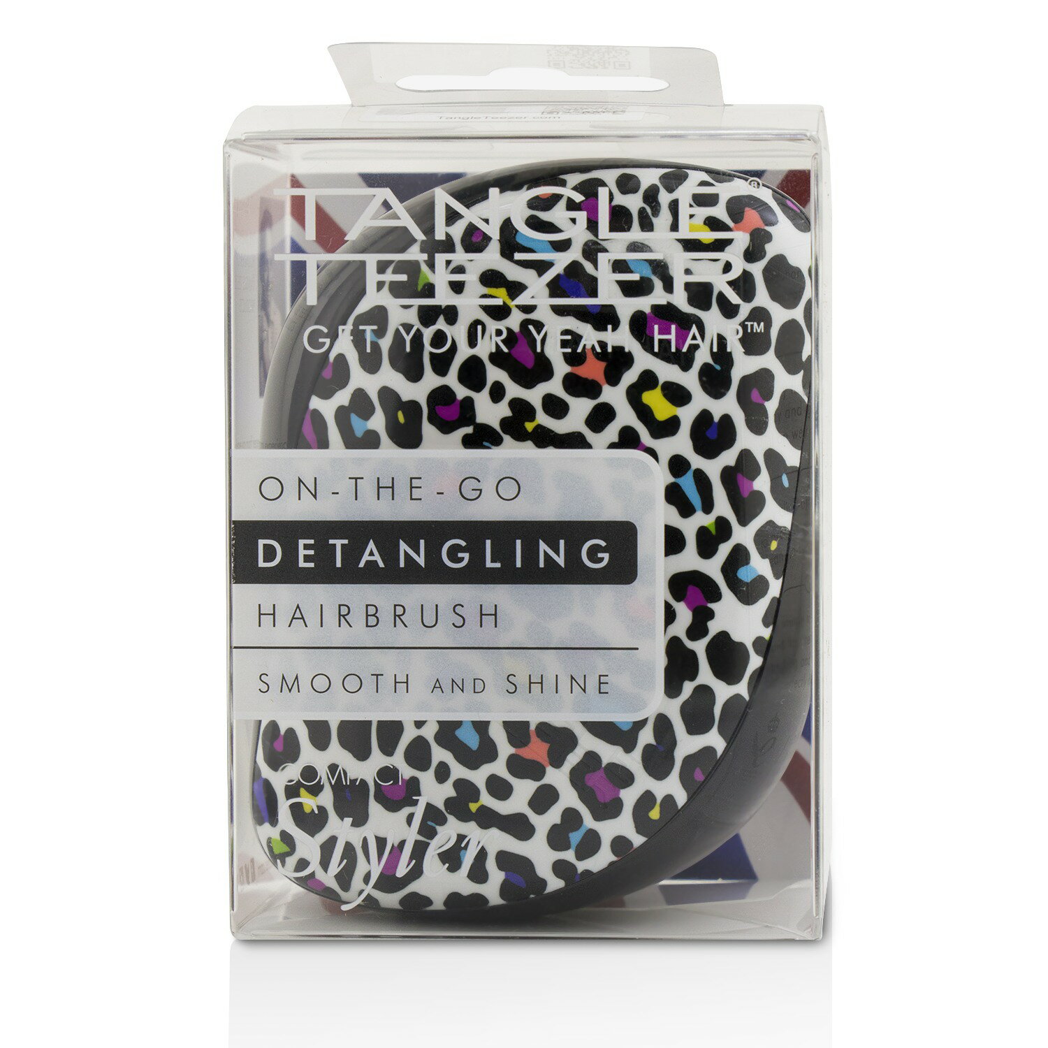 Tangle Teezer - 英國專利護髮梳 攜帶型順髮梳 Compact Styler On-The-Go Detangling Hair Brush - # Punk Leopard