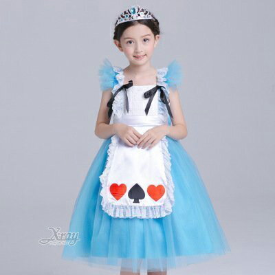 愛麗絲公主裝(小孩)，萬聖節服裝/化妝舞會/派對道具/尾牙變裝/cosplay，X射線【W380211】X射線 精緻禮品